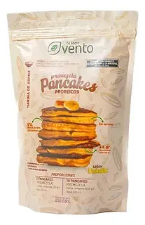 Premezcla para Pancakes Proteicos Sabor Neutro con Harina de Arroz x 450 gr (Vento Fit)