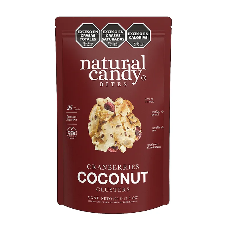 Cranberries Coconut Clusters x 100 gr (Natural Candy)