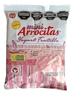Mini Arrocitas con Chocolate Yogurt y Frutilla x 53 gr (Cerealko)
