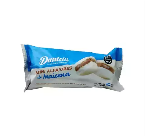 Mini Alfajores de Maicena x 110 gr (Dantelli)