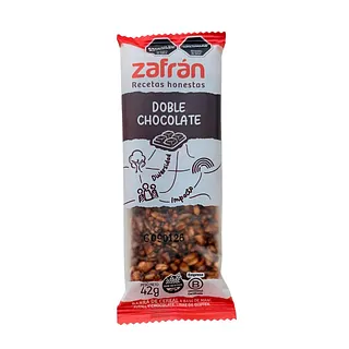 Barritas Doble Chocolate x 42 gr x 12 u (Zafran)