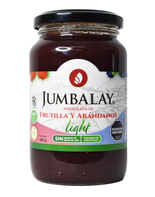 Mermelada de Frutilla y Arandanos Light x 420 gr (Jumbalay)
