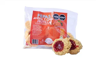 Pepas de Avena y Chia con Mermelada de Frutilla x 170 gr (Un Rincon Vegano)