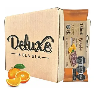 Galletas de Arroz Banadas de Naranja x 12 u (Deluxe )