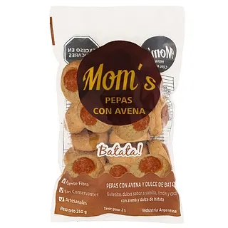 Pepas con Harina Integral de Batata Bandeja x 220 gr (Moms)