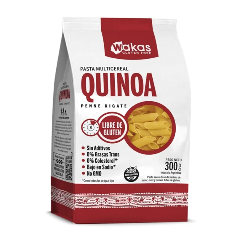 Penne Multicereal con Quinoa x 300 gr (Wakas)
