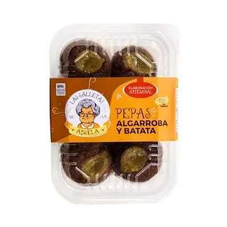 Pepas de Algarroba y Batata x 180 gr (Las Galletas de la Abuela)