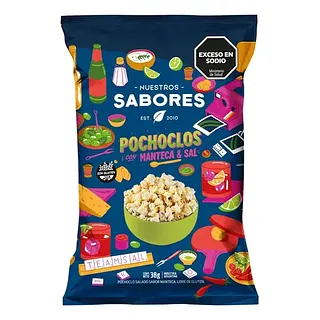 Pochoclos con Manteca y Sal x 95 gr (Nuestros Sabores)
