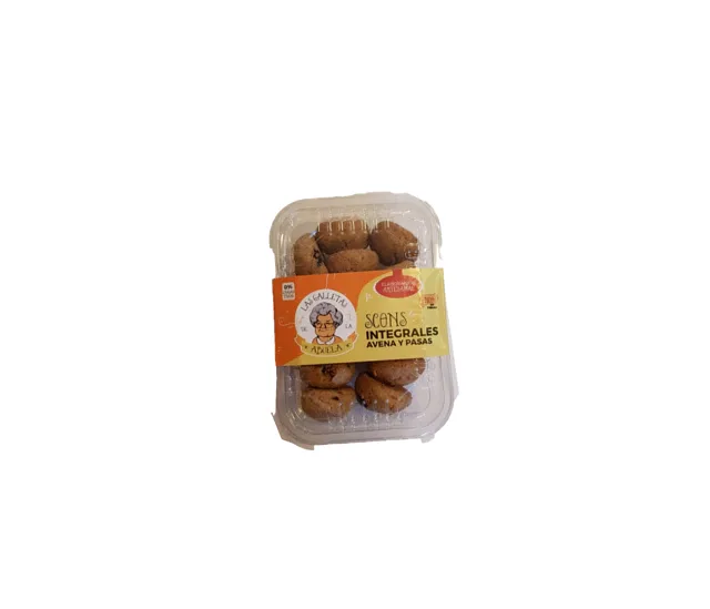 Scones Integrales de Avena y Pasas x 180 gr (Las Galletas de la Abuela)