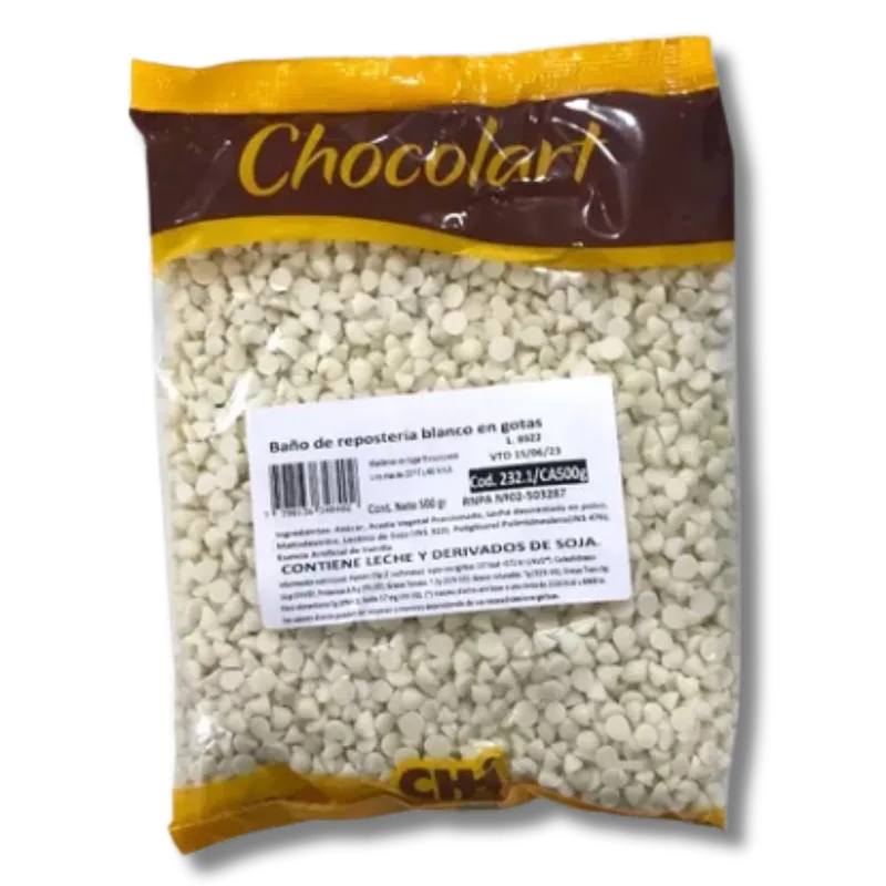 Gotitas Chips de Chocolate Blanco x 500 gr (Chocolart)