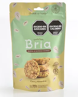 Snack Mini con Almendras y Coco x 100 gr (Bria)
