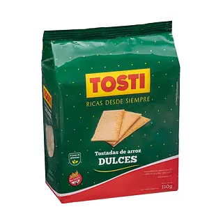 Tostadas de Arroz Dulces x 110 gr (Tosti)