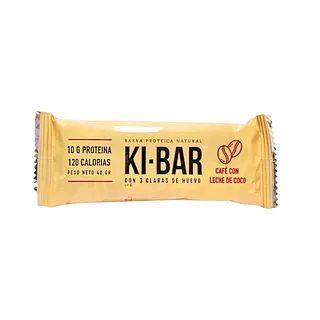 Barra de Proteina Natural Sabor Cafe x 40 gr (Ki-Bar)