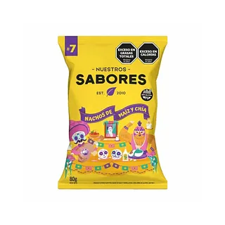 Nachos de Maiz y Chia x 80 gr (Nuestros Sabores)