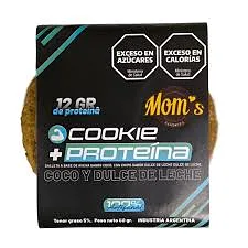 Galletitas Cookie + Proteina Coco y Dulce de Leche x 10 u (Moms)