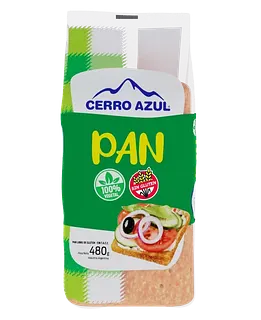 Pan de Molde Vegano Verde x 480 gr (Cerro Azul)