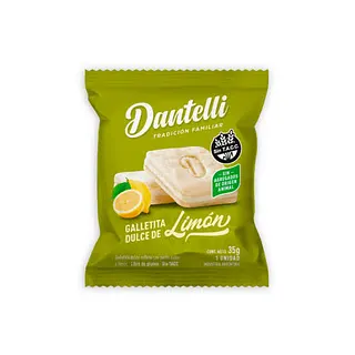 Galletita Dulce de Limon x 35 gr x 12 u (Dantelli)