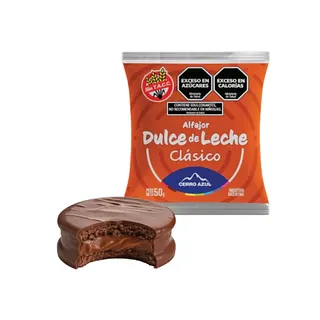 Alfajor de Dulce de Leche x 50 gr x 12 u (Cerro Azul)