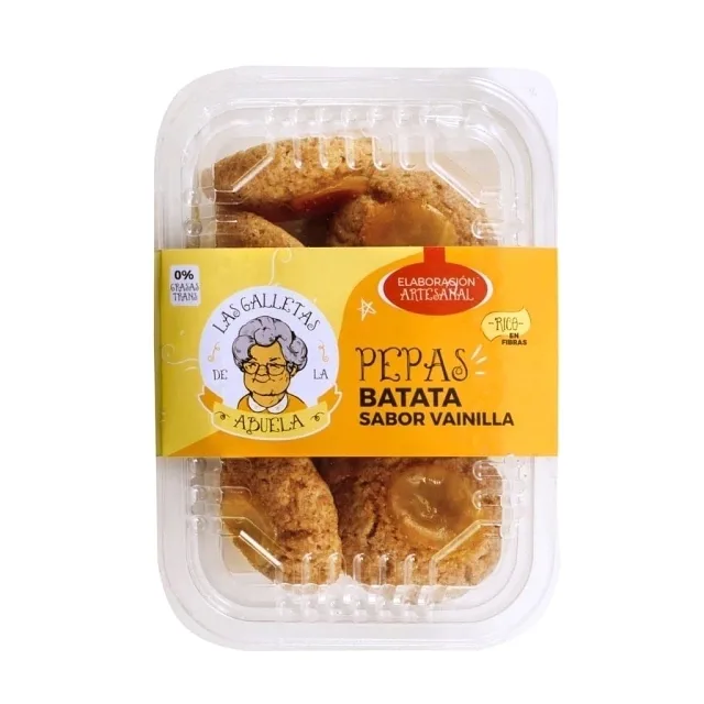Pepas Integrales de Batata Sabor Vainilla x 180 gr (Las Galletas de la Abuela)