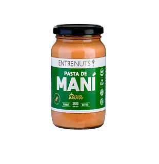 Pasta de Mani Natural con Stevia x 370 gr (Entrenuts)