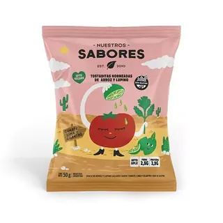 Tostaditas de Tomate Lima y Cilantro x 50 gr (Nuestros Sabores)