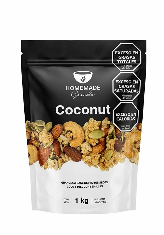Granola Coconut Crunch Sin Azucar x 1 kg (Homemade)