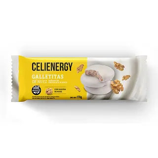 Galletitas de Nuez Banadas en Chocolate Blanco x 170 gr (Celienergy)