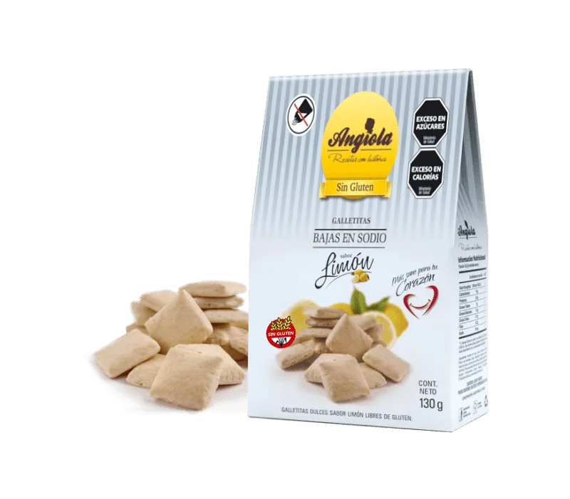 Galletitas Bajas en Sodio sabor Limon x 130 gr  (Angiola)