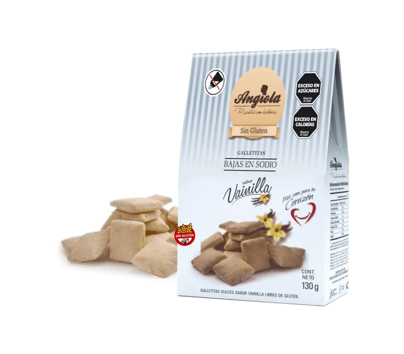 Galletitas Bajas en Sodio sabor Vainilla x 130 gr (Angiola)