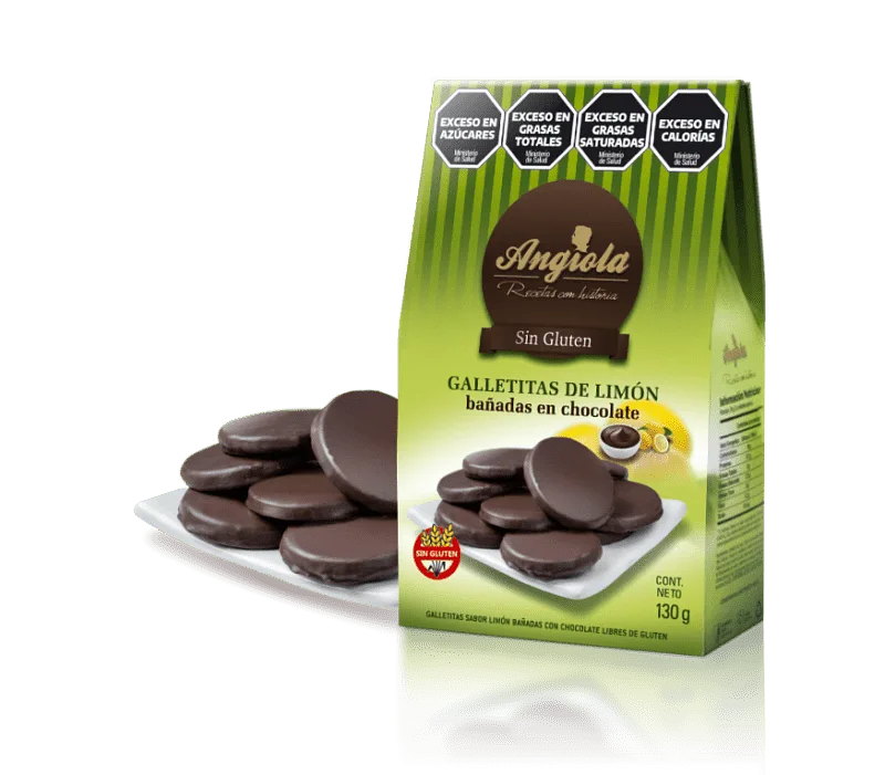 Galletitas sabor Limon Bañadas x 130 gr (Angiola)