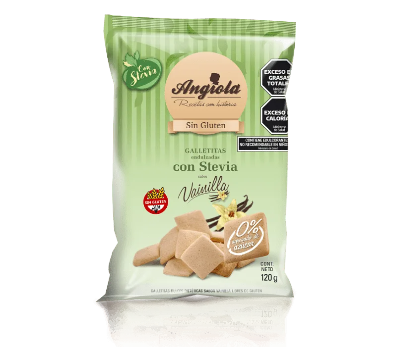 Galletitas sin Azucar sabor Vainilla x 120 gr (Angiola)