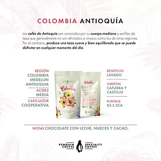 Cafe Colombia x 250 gr (Penguin Coffee)