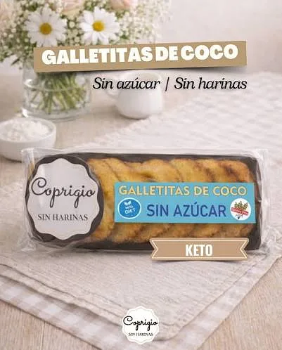 Galletitas de Coco Sin Azucar  KETO DIET  (Coprigio)