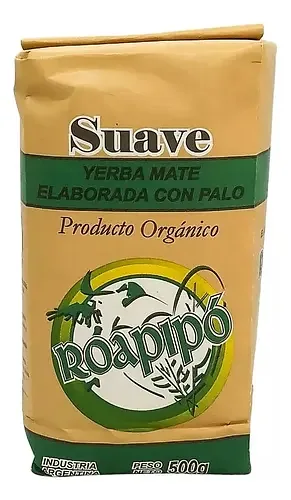 Yerba Mate Organica Suave x 500 gr x 12 u (Roapipo)