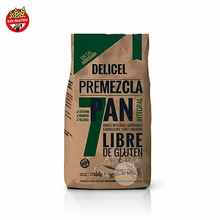 Premezcla para Pan Integral x 500 gr (Delicel)