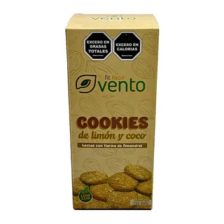 Galletitas Cookies de Limon y Coco x 150 gr (Vento Fit)