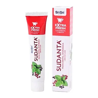 Sudanta Half Pasta Dental Ayurvedica Extra Fresh x 200 gr (Sri Sri)