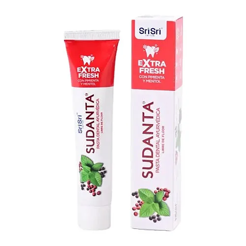 Sudanta Half Pasta Dental Ayurvedica Extra Fresh x 200 gr (Sri Sri)
