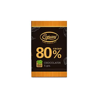 Chocolatines 80 % Cacao 5 Gr x 50 Unidades (Copani )