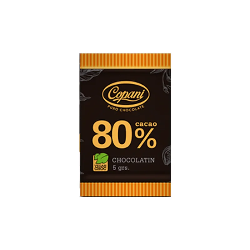 Chocolatines 80 % Cacao 5 Gr x 50 Unidades (Copani )