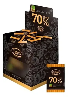 Chocolatines 70% Cacao x 5 gr x 50 u (COPANI)