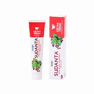 Sudanta Half Pasta Dental Ayurvedica Extra Fresh x 100 gr (Sri Sri)