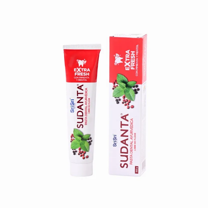 Sudanta Half Pasta Dental Ayurvedica Extra Fresh x 100 gr (Sri Sri)