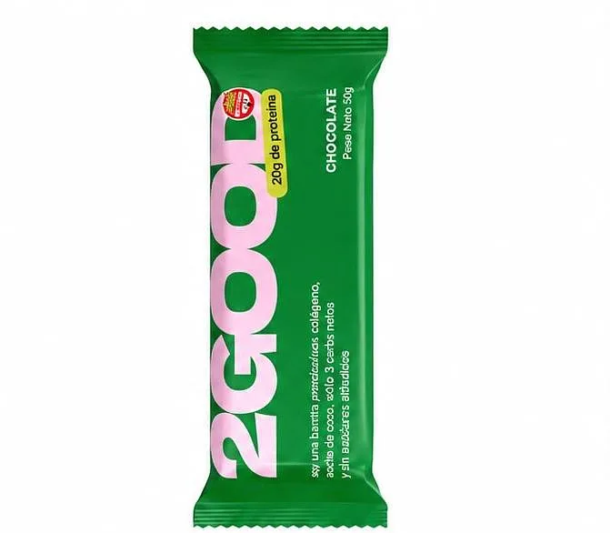 Barra Proteica Chocolate x 50 gr - 10 Unidades (2Good)