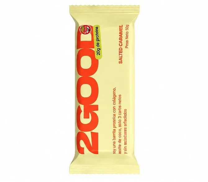 Barra Proteica Salted Caramel x 50 gr - 10 Unidades (2Good)