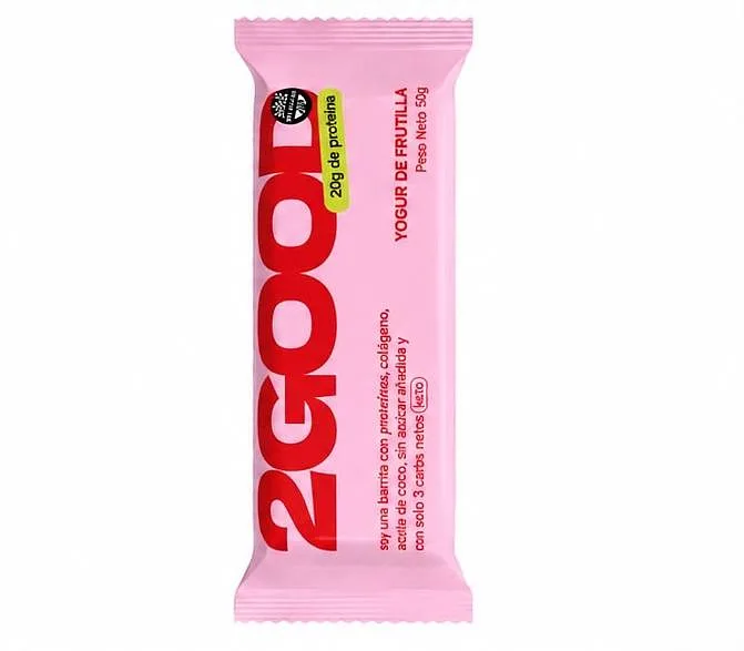 Barra Proteica Yogurt de Frutilla x 50 gr - 10 Unidades (2Good)