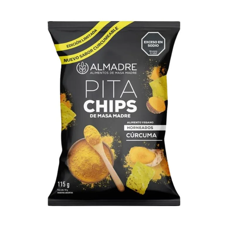 Pita Chips Curcuma x 115 gr (Almadre)