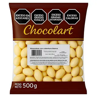 Almendras con Chocolate Blanco x 500 gr (Chocolart)