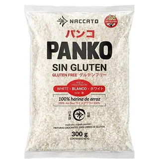 Panko Estilo Japones sin Gluten Blanco x 300 Gr (Naccato)