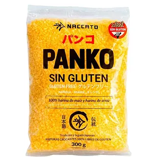 Panko Estilo Japones sin Gluten Naranja x 300 Gr   (Naccato)